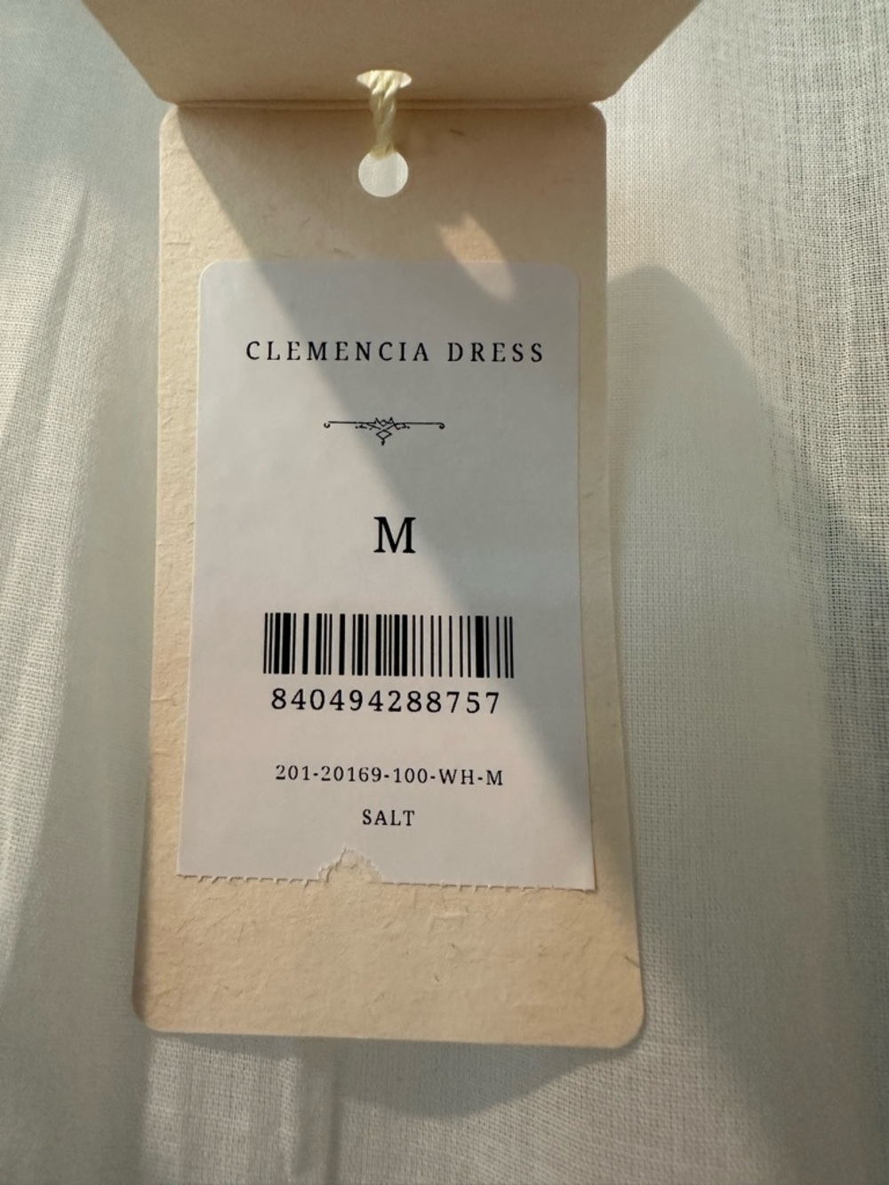 Doen Clemencia Dress in Salt — Cream Lace-Trim Midi - Picture 5 of 6